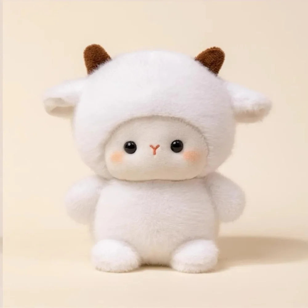 Cute Plush Companion Doll Anime Elephant Rabbit Bear Panda Cartoon Desk Companion Doll 16cm Soft Plush Toy Sleeping Gift