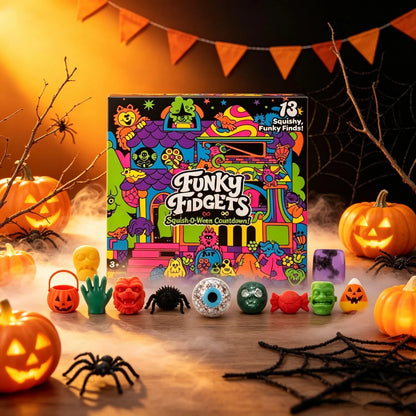 Halloween Party Advent Calendar 13 Days Spooky Squishy Slow Rise Stress Relief Countdown Gift Box Party Favors Advent Calender