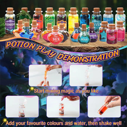DIY Fairy Magical Potions Kit Halloween Christmas Gifts Witches' Magical Color Changing Potions Art Craft Kit Holiday Gifts