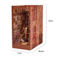 DIY Book Nook Insert Kits Wooden Doll House Building Kit Magic House Casa Bookend With Furniture Bookshelf Home Decoration Gift