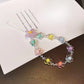 Phone Anti-lost Lanyard Key Short Wrist Pendant Colorful Macaron Round Bead Pendant Women's Hand-held Chain Mobile Phone Lanyard
