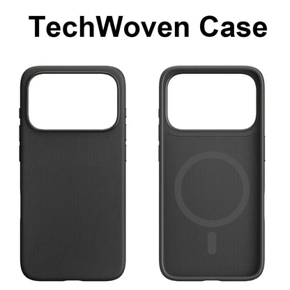 Luxury Tech Woven Magnetic Adsorption Phone Case for Iphone 17 16 15 14 13 Pro Max TechWoven for Magsafe Wireless Charge Cover