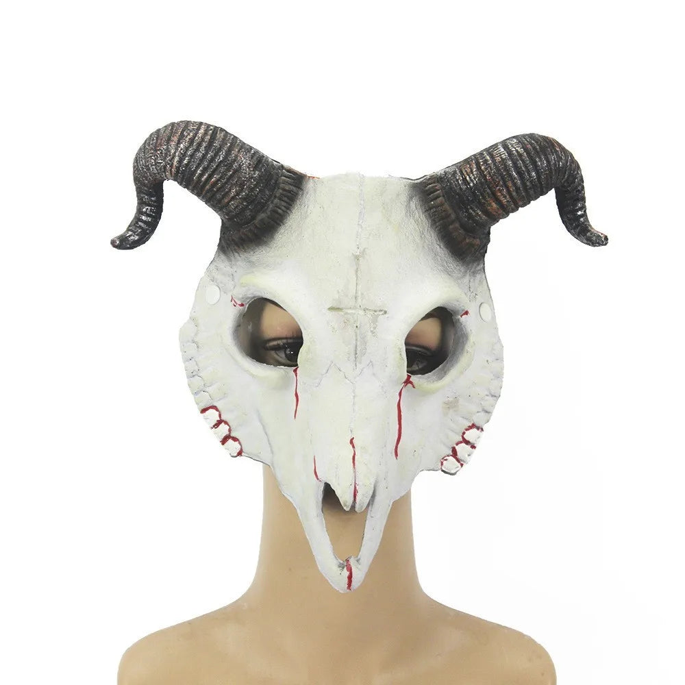 Goat Mask Halloween Role Play Party PU Material Animal Mask Personalized Halloween Festival Masquerade Costume Performance Props