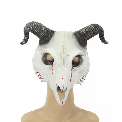 Goat Mask Halloween Role Play Party PU Material Animal Mask Personalized Halloween Festival Masquerade Costume Performance Props
