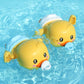 Baby Bath Toys Water Chain Clockwork Bathing Cute Swimming Yellow Duck Toy Toddler Pool Beach Classic Toy For Kids Water Playing