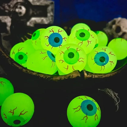 Halloween Eyeball Glow in The Dark Bouncy Ball Decoration Haunted House Home Bar Horror Props Luminous Fake Eyeballs Wholesale