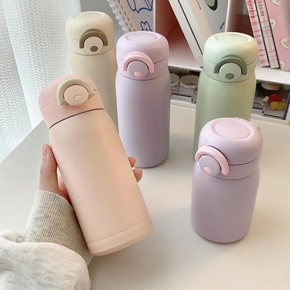 Mini Thermos Cup 220ml/350ml Pocket Cup Stainless Steel Thermal Coffee Mug Vacuum Flask Insulated Hot Water Bottle Kids Gift