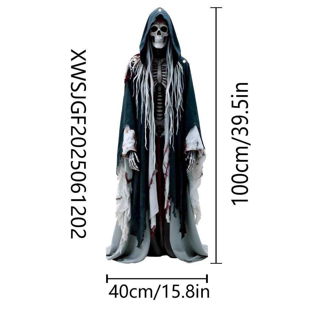 2D Halloween Horror Evil Pumpkin Man hanging Background Cloth Halloween Terror Atmosphere Indoor and Outdoor Decoration Supplies