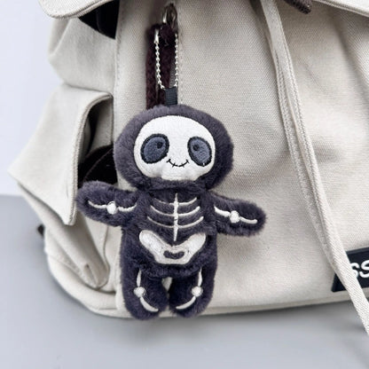 Cute Mummy Skeleton Plush Keychain Soft Stuffed Bag Pendant Halloween Keyring Gift Backpack Car Accessory