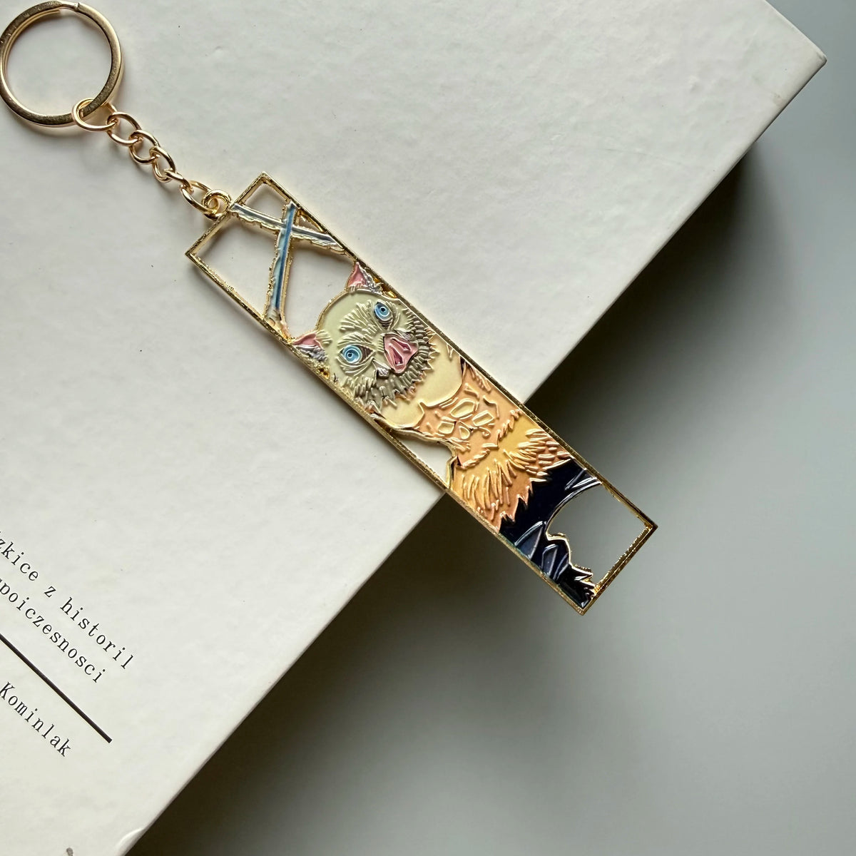 Anime Metal Hollow Out Keychains Bookmark Cute Jet Manga Fashion Bag Key Tag Jewelry Accessory Key Ring Holder Gift Anime