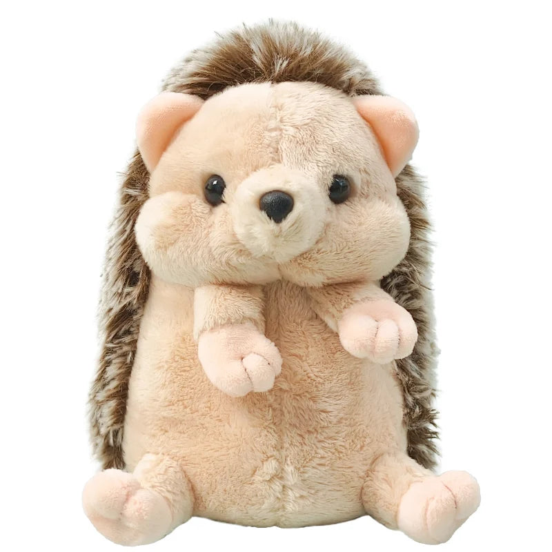Adorable Hedgehog Plush Toy Stuffed Animal Sleeping Companion Doll for Room Decor Cute Birthday Gift