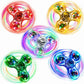 LED Light Up Fidget Spinner Luminous Finger Toy Hand Spinner Stress Reduction and Anxiety Relief Party Favors for Kids Adults