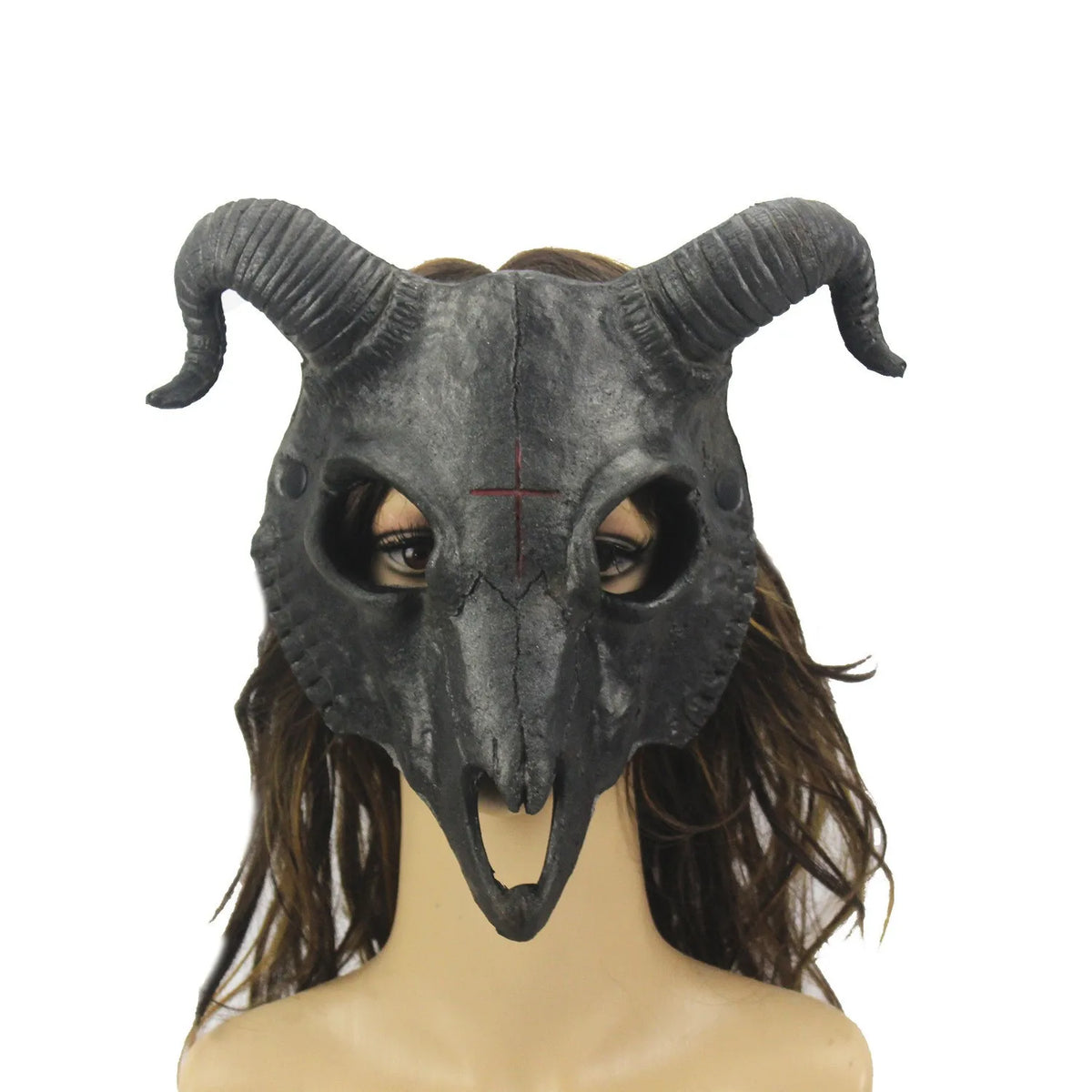 Goat Mask Halloween Role Play Party PU Material Animal Mask Personalized Halloween Festival Masquerade Costume Performance Props