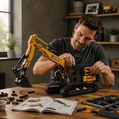 1022PCS City Construction Vehicle Excavator Models Building Blocks MOC Technical Engineering Cars Truck Bricks Toys
