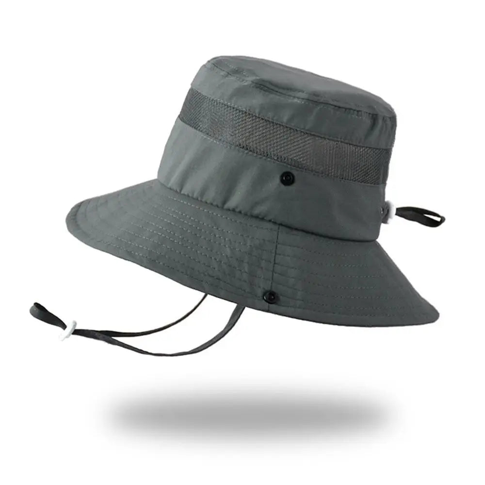 Anti UV Kids Summer Baby Sun Hat Bucket Cap With Whistle For Girls Boys Outdoor Neck Ear Cover Beach Cap