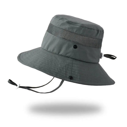 Anti UV Kids Summer Baby Sun Hat Bucket Cap With Whistle For Girls Boys Outdoor Neck Ear Cover Beach Cap