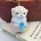 Cute Little Otter Hug Fish Plush Doll Pendant Doll Gift Gift Cute Girl Heart Keychain Pendant Creative Gift