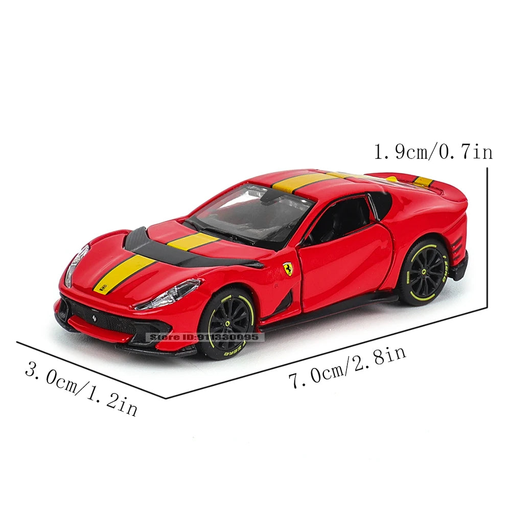 Bburago 1: 64 Ferrari series Multiple choices SP3 812 ENZO F40 F12TDF SF90 458 Car Die Casting Model  Gift Toy