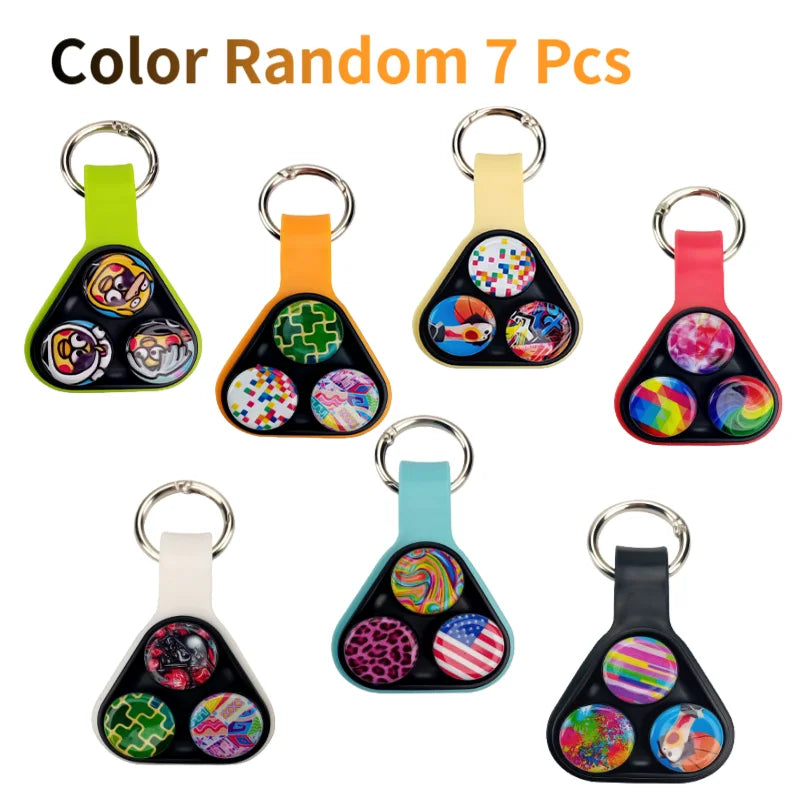 New Hand Spinner Series Elastic  Magnet Toy Colorful Decompression Fidget Spinner Toys for Adults Kids Christmas Gifts