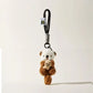 ZAKOL Cute Otters Holding Fish Plush Pendant Keychain Backpack Keyrings Pendant Bag Key Wallet Pendant Wholesale