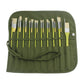 Painting Brushes Canvas Storage Bag, 22 Slots Watercolour and Gouache Brushes Calligraphy Brushes Storage Bag, Roll up Pen Bag