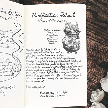 Old Witch Spells Book - Essential Tool for Witches & Wizard Beginners,  Perfect for Birthdays, Easter, Christmas, Halloween Gift