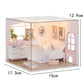 Mini Doll House DIY Small House 3D Puzzle Assembly Building Model Toys Home Bedroom Decoration With Furniture LED Lights Gifts