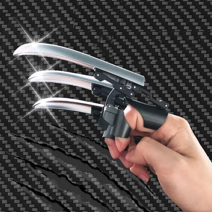 3pcs/6pcs Funny Anime Cosplay Wolf Claws Fingers Wear Retractable Plastic Claws Cool Folding Mechanical Fingers Antistress Toy