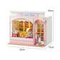 Mini Doll House DIY Small House 3D Puzzle Assembly Building Model Toys Home Bedroom Decoration With Furniture LED Lights Gifts