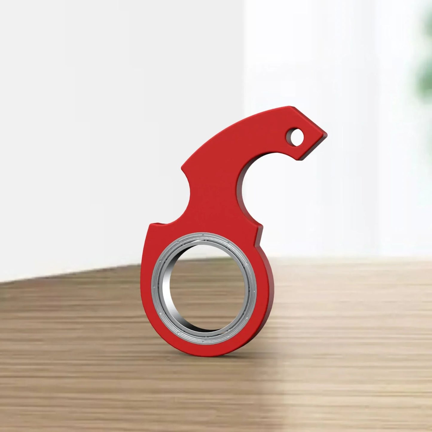 Creative Luminous Keychain Spinner Stress Toy Keychain Metal Toy Kid Fingertip Spinning Keyring  Relieve Anxiety Party Gift