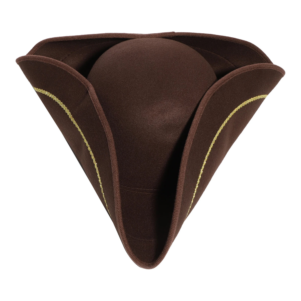 Black Brown Pirate Hat Caribbeans Tricorn Pirate Hat Halloween Cosplay Captain Hat Cap Jacks Sparrows Hat Masquerade Headgear