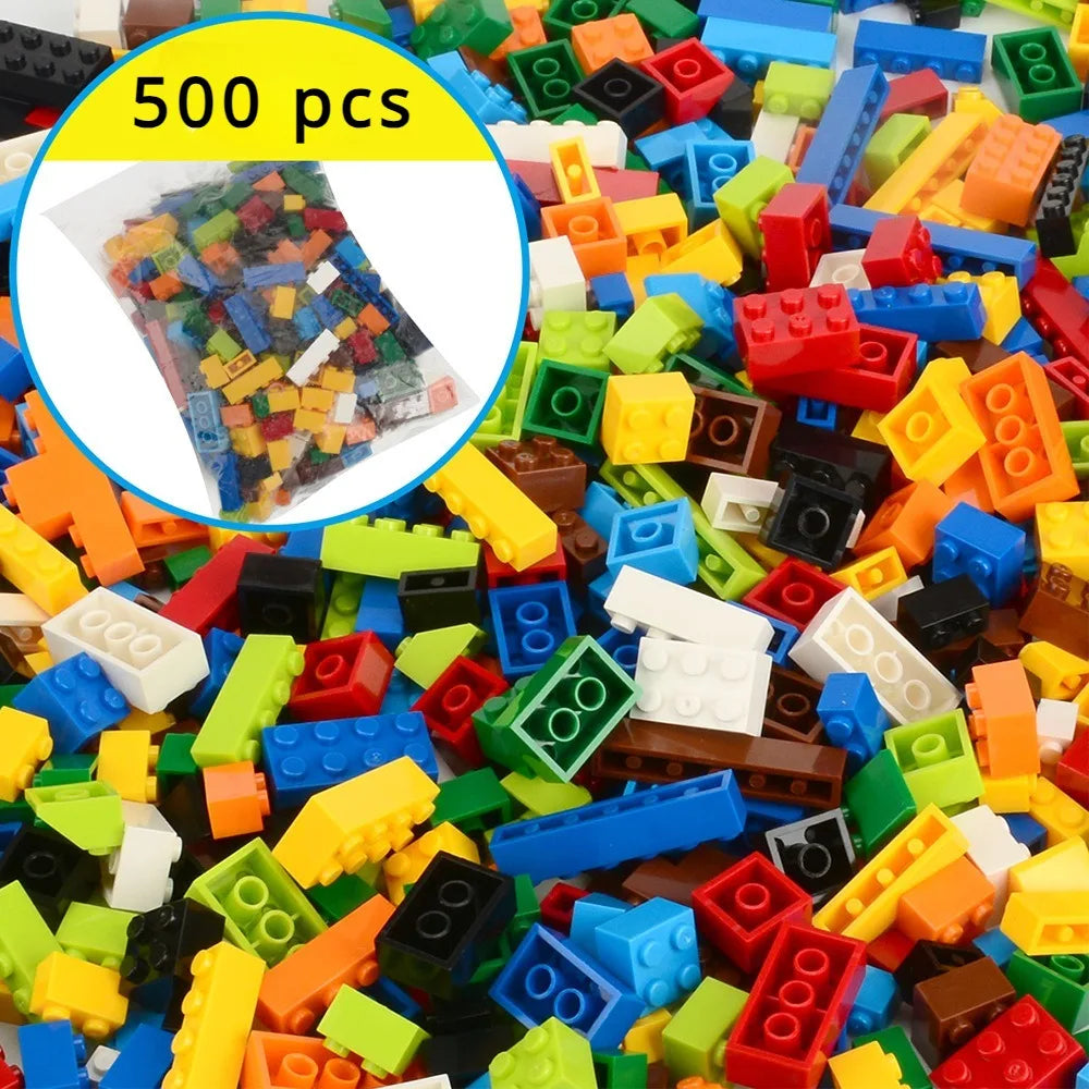 DIY creative building blocks big set city classic building blocks assemble birthday gift children's educational toys