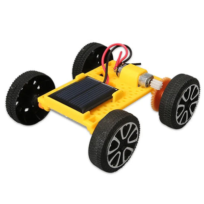 Solar Car Lunar Exploration Vehicle Children's Diy Hand-Assembled Model Diy 3d Wooden Puzzle Science And Education Toys