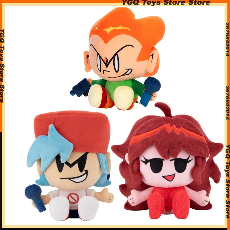 2025 Hot In Stock Fnf Friday Night Girlfriend Boyfriend Nene Pico Darnell Plush Doll Cotton Anime Toy Halloween Christmas Gift