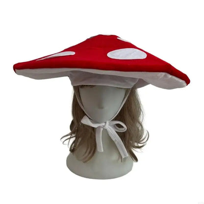 M3GA Unique Mushroom Costume Hat Soft Hat For Themed Party Halloween Party Hat Cosplay Costume Gathering Photo Hats