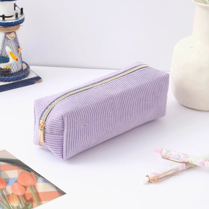 Durable Zipper Pencil Case Pen Pouch, Kawaii Novelty School Stationery Bag for Students, Long-Lasting Organizer for Back to School, Office, Travel, Gifts & Holiday Gifting