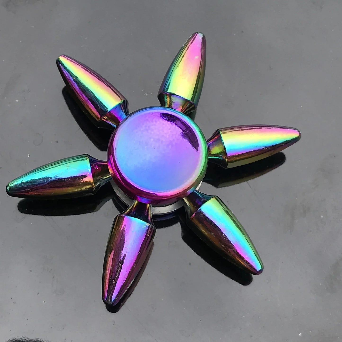 1 piece set colorful fidget spinner for adults zinc alloy stress relief toy office anxiety relief stress relief leisure gift