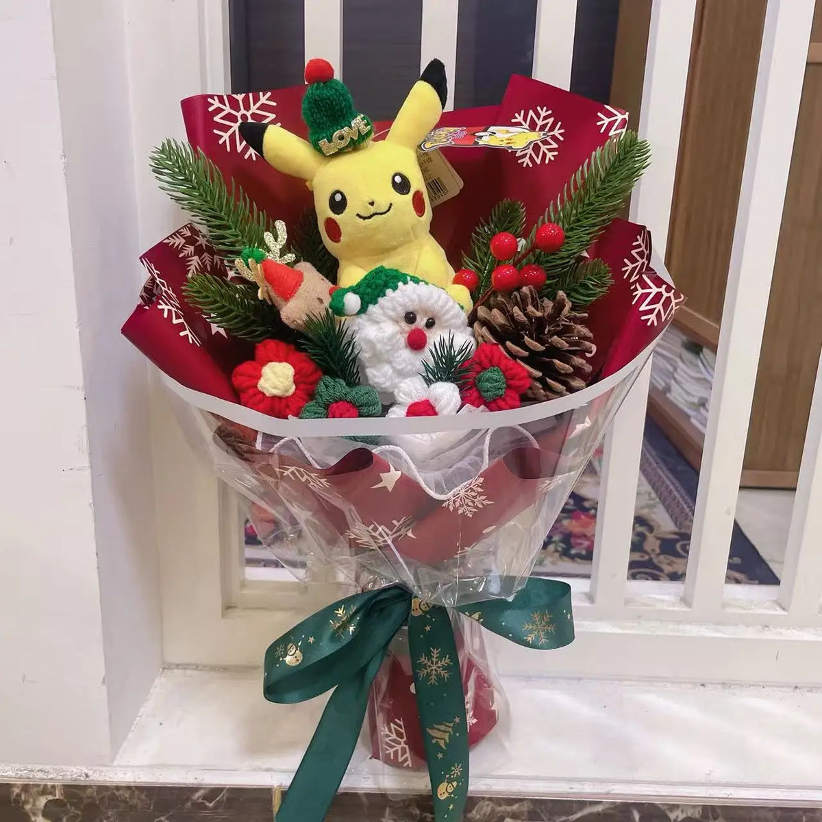 Genuine Stitch Micky Minions Pikachu Plush Dolls Anime Cartoon Cosplay Christmas Halloween Styles Creative Handmade Bouquets