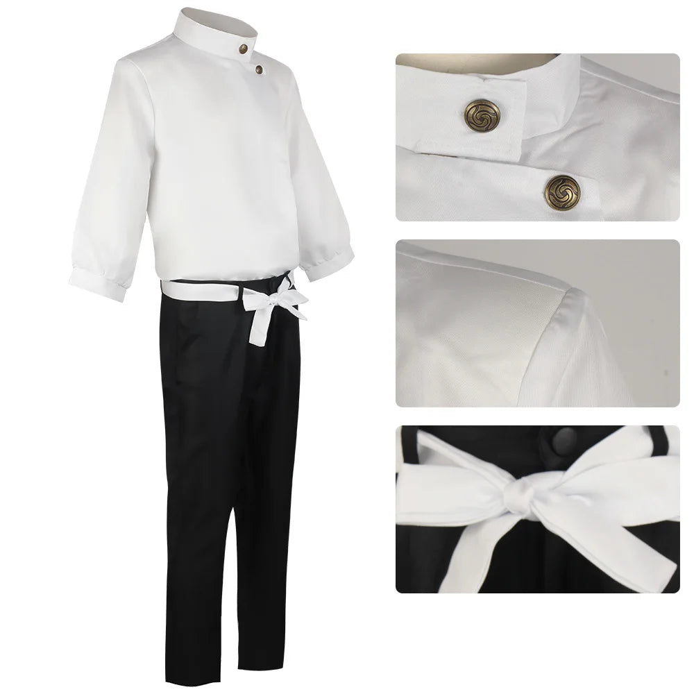 Anime Jujutsu Kaisen Yuta Okkotsu Cosplay Costume Men Women Halloween Party Uniforms Tops + Pants + Belt