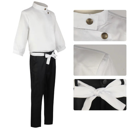 Anime Jujutsu Kaisen Yuta Okkotsu Cosplay Costume Men Women Halloween Party Uniforms Tops + Pants + Belt