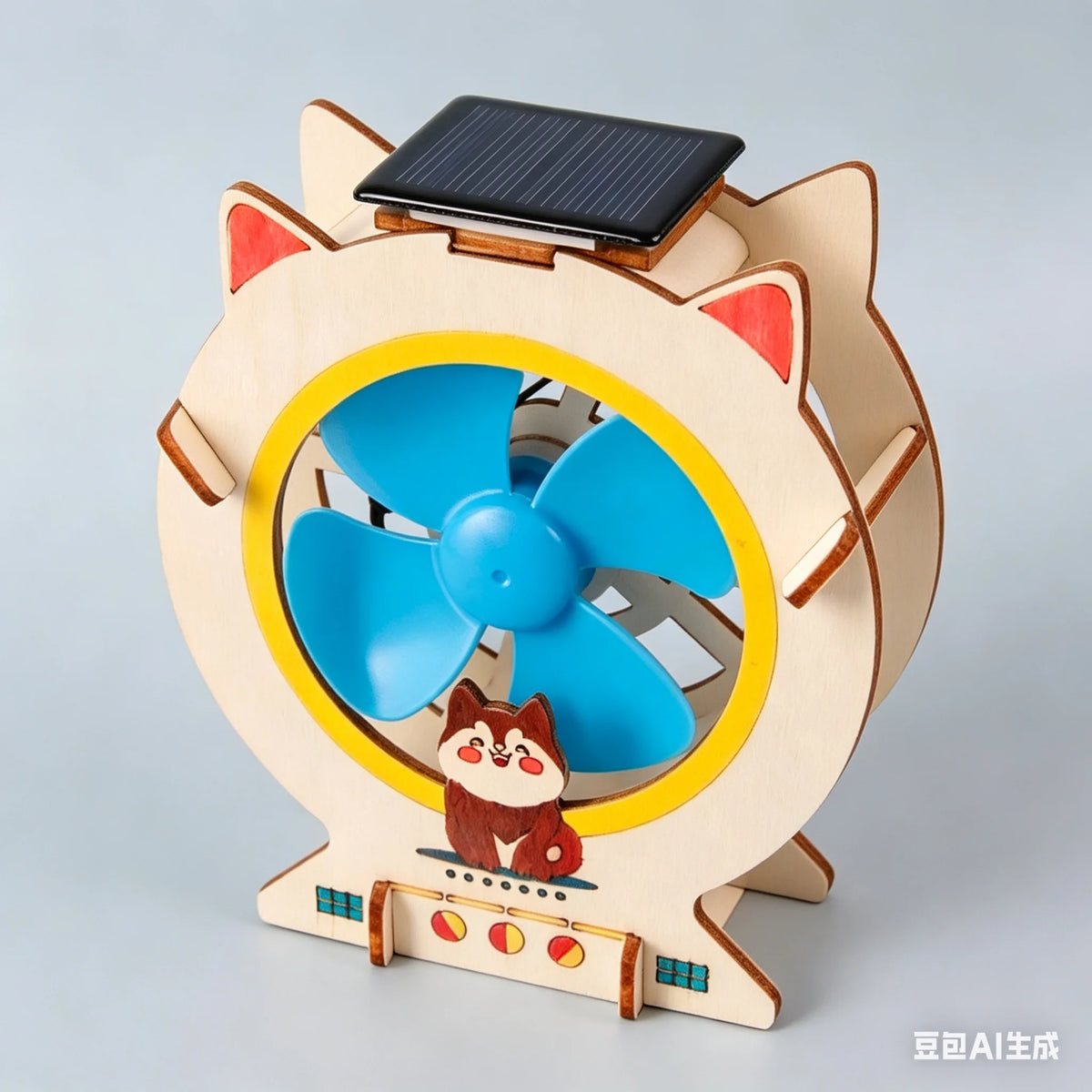 Solar Car Lunar Exploration Vehicle Children's Diy Hand-Assembled Model Diy 3d Wooden Puzzle Science And Education Toys