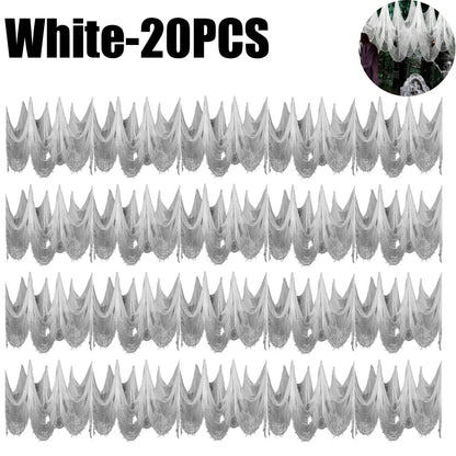 Spooky Halloween Fabric Decor -  Terror Gauze for Outdoor Scenes, Haunted Porch & Window Dressings