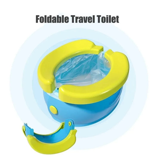 Travel Folding Baby Potty, Portable Kids Toilet Urinal, Compact Potty Training Seat, Lightweight Travel Essential for Toddler Bo