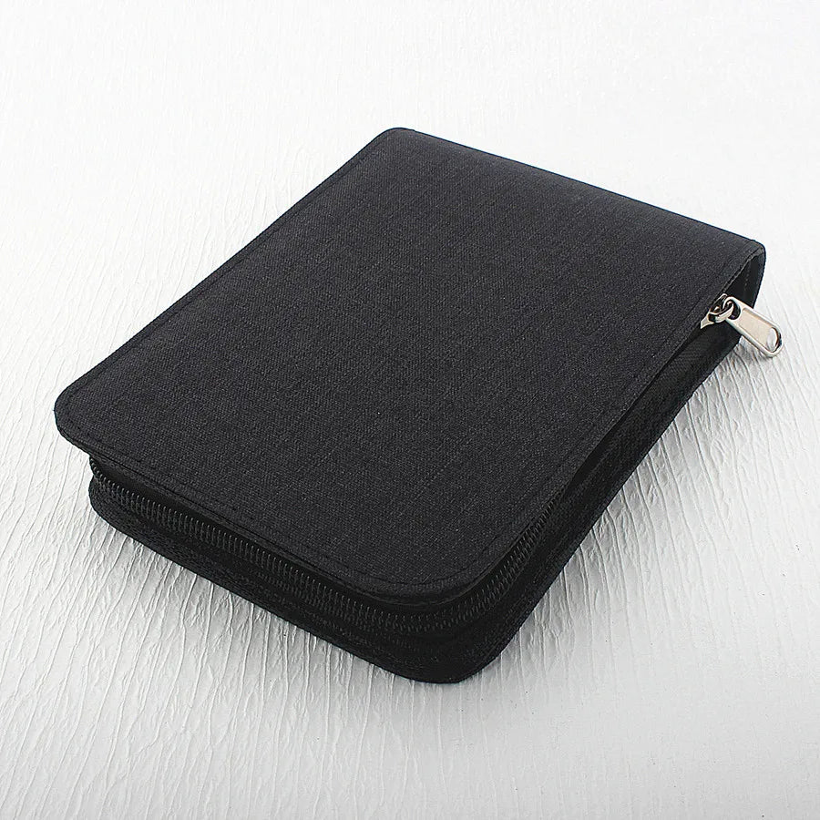 48 /24/10 Slots Fountain Pen Case, Canvas Pen Holder Display Pouch Bag Storage Large Capacity Waterproof