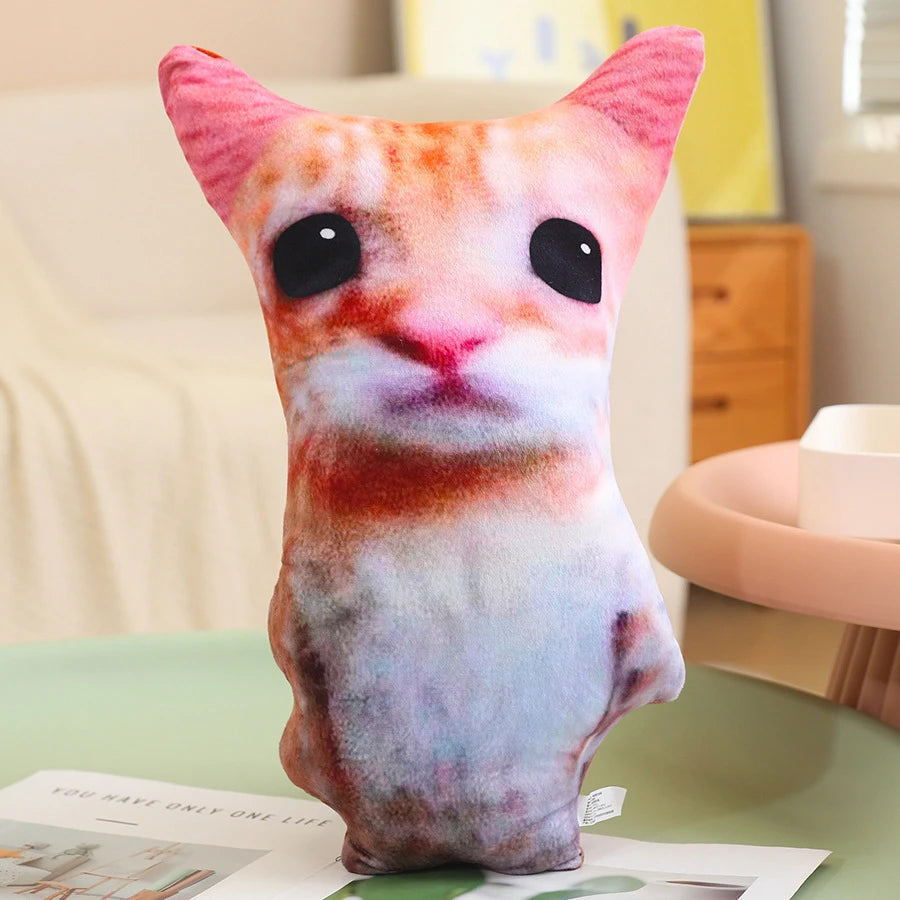 Cute El Gato Wowwow Cat Doll Plush Toy Simulation Stuffed Animal Collectible for Kids Birthday Or Holiday Gift