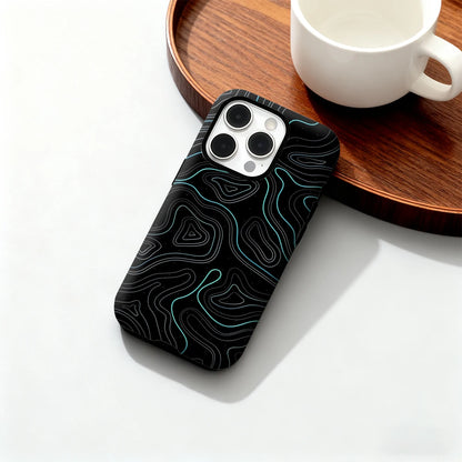 Neon Contours IPhone17 Must-Haves Phone Case for IPhone 17 16 15 14 13 12 Pro Max Plus Double-layer Back Cover INS