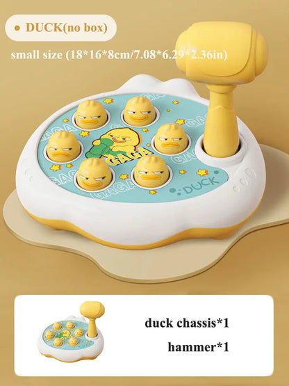 Duck/Frog/Pig Baby Toy Montessori Learning Game Educational Puzzle Gift for 12 24 Months Toddler Boy/Girl with Hammer