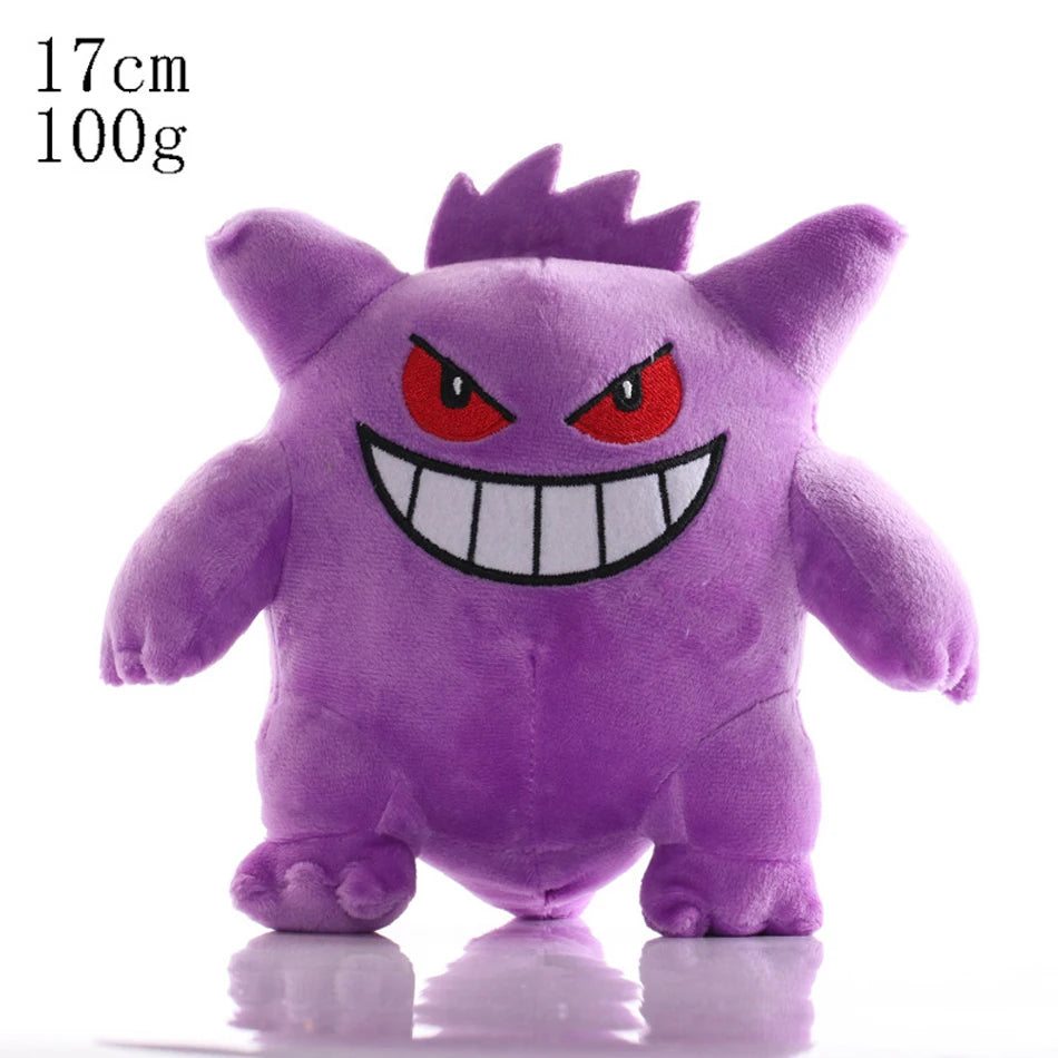 2026* Peluche Pokemon Gengar Peluche 24cm Pokemon Stuffed Toy Cute Cartoon Pikachu Plush Doll Soft Doll Birthday Gift