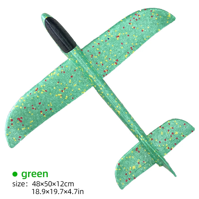 50/33CM Big Flash Glider Foam Plane Hand Throw Light Inertial LED AirPlane Outdoor Launch Fun of Kids Toys for Children Boy Gift