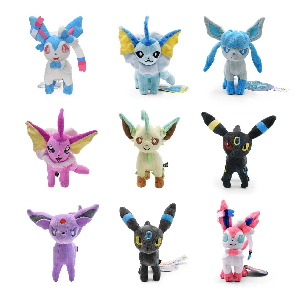 Leafeon Vaporeon Glaceon Sylveon Espeon Umbreon Vaporeon Sylveon Plush Toy Stuffed Animal Collectible Soft Plushies Cartoon Doll
